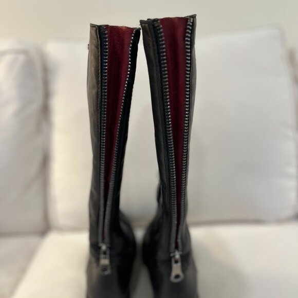 Remonte Black Fleece Lined Tall Boots Size 38 EU (7.5 US) - Picture 8 of 8